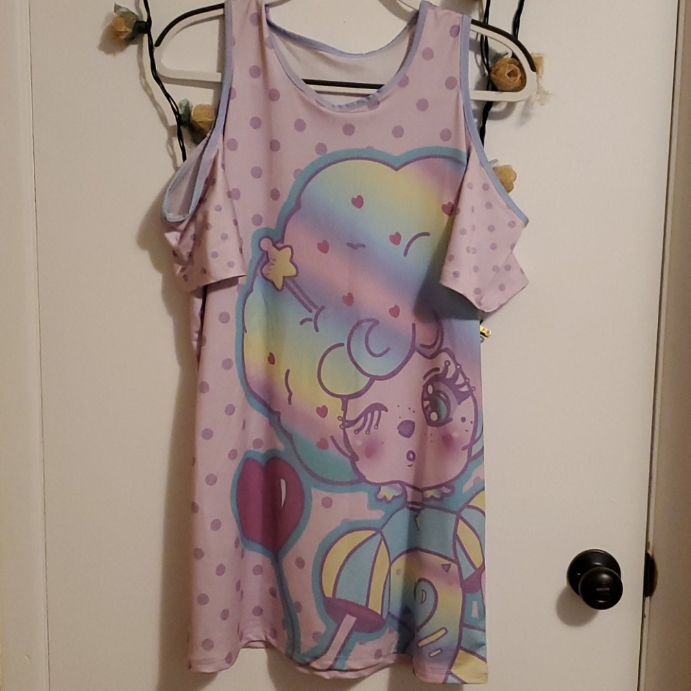 Kawaii pastel rainbow girl dress